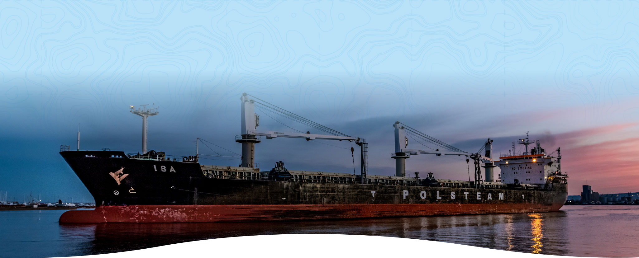 Page header image of an ore ship on Lake Superior